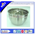 Finely processed stainless salad bowl